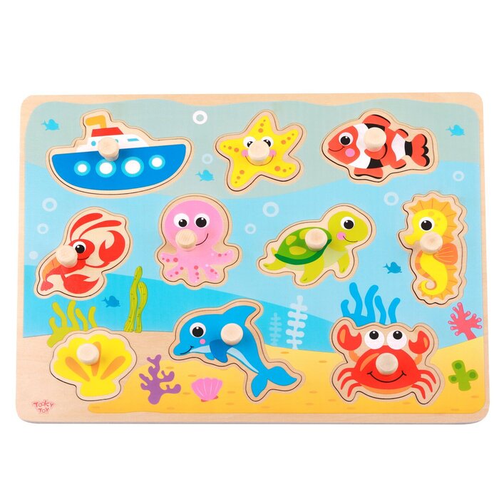 Tooky Toy Co 海洋抓手拼板 30x23x2cmProduct Thumbnail