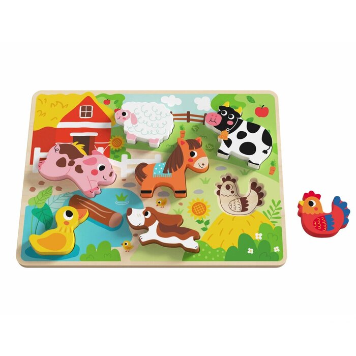 Tooky Toy Co Chunky Puzzle - Farm 30x21x2cmProduct Thumbnail