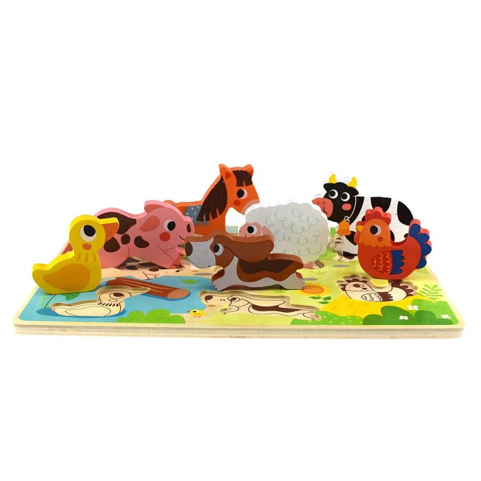 Tooky Toy Co Chunky Puzzle - Farm 30x21x2cmProduct Thumbnail