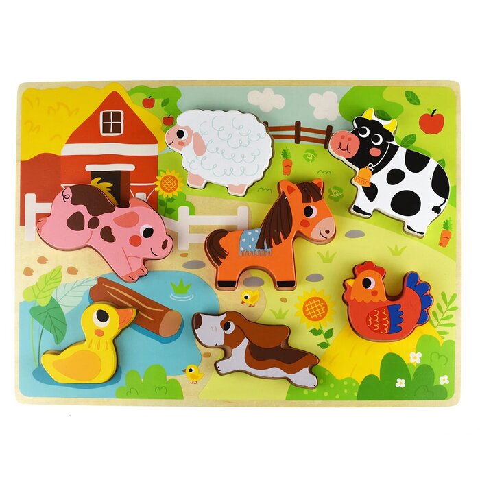 Tooky Toy Co Chunky Puzzle - Farm 30x21x2cmProduct Thumbnail
