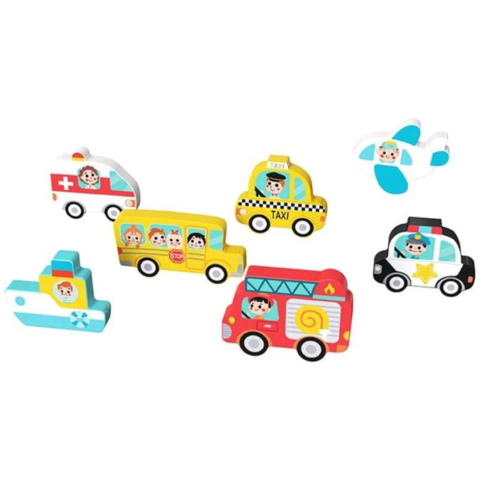 Tooky Toy Co Chunky Puzzle - Transportation 30x21x2cmProduct Thumbnail