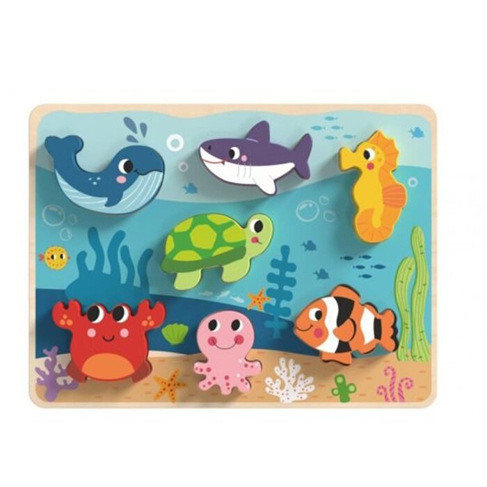 Tooky Toy Co Chunky Puzzle - Marine 30x21x2cmProduct Thumbnail