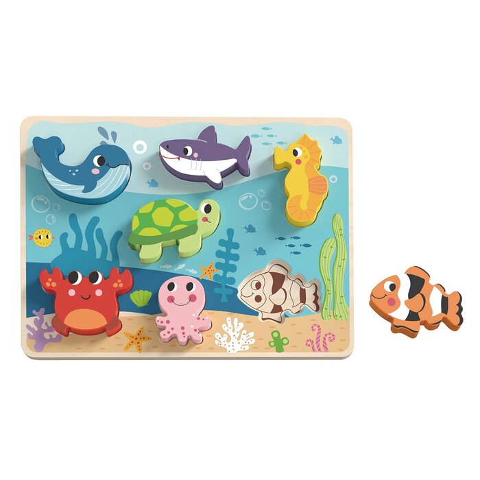 Tooky Toy Co Chunky Puzzle - Marine 30x21x2cmProduct Thumbnail