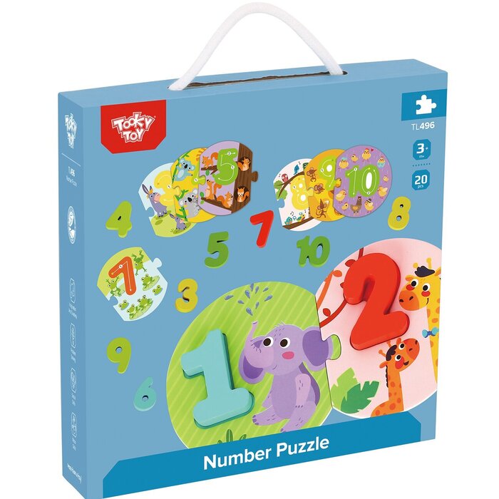 Tooky Toy Co Number Puzzle 100x10x2cmProduct Thumbnail