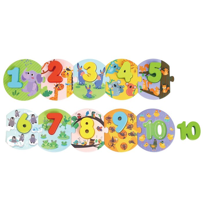 Tooky Toy Co Number Puzzle 100x10x2cmProduct Thumbnail