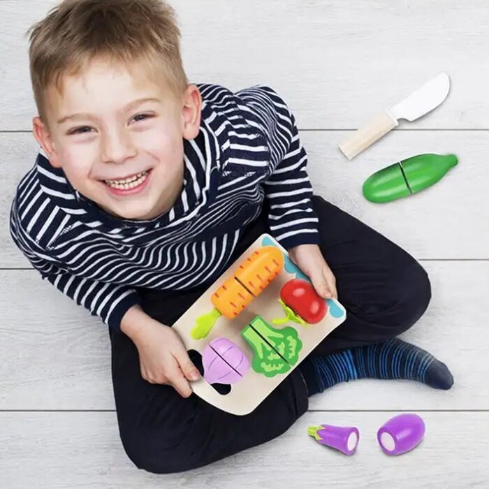 Tooky Toy Co Cutting Vegetables 23x16x6cmProduct Thumbnail