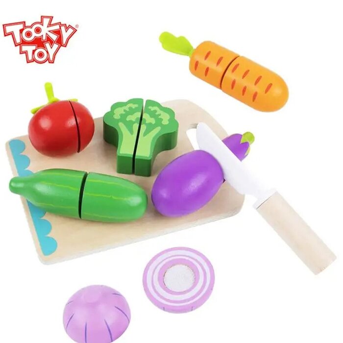 Tooky Toy Co Cutting Vegetables 23x16x6cmProduct Thumbnail