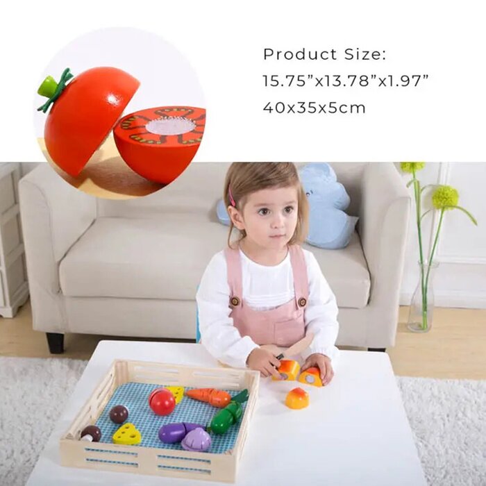 Tooky Toy Co 蔬菜切切（木盒款） 40x35x5cmProduct Thumbnail