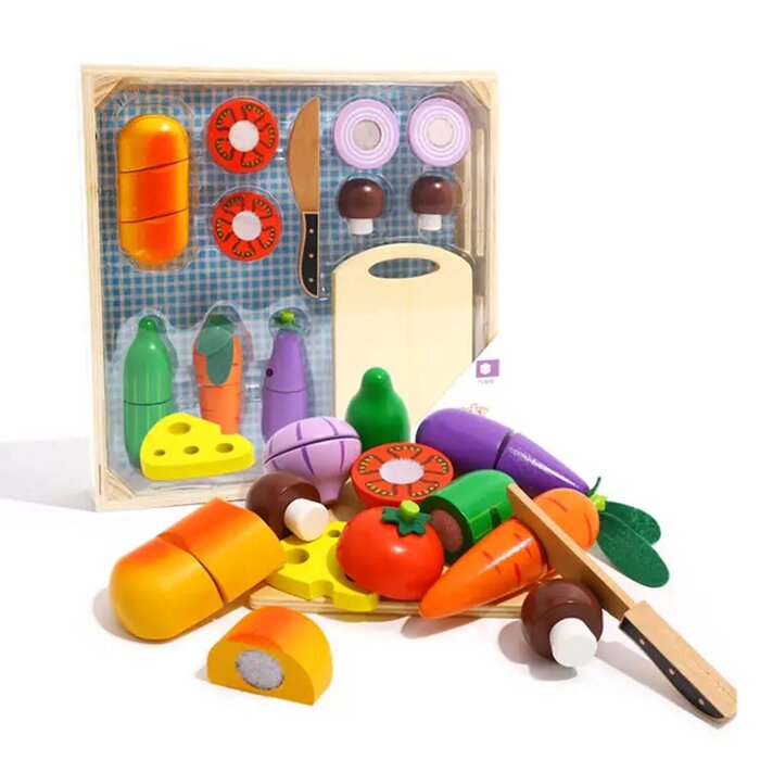 Tooky Toy Co 蔬菜切切（木盒款） 40x35x5cmProduct Thumbnail