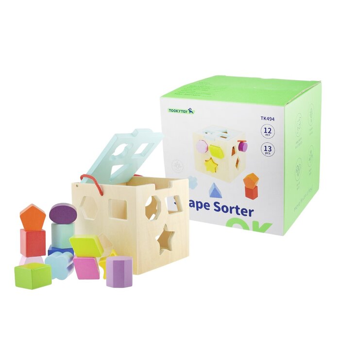 Tooky Toy Co SHAPE SORTER 15x15x15cmProduct Thumbnail