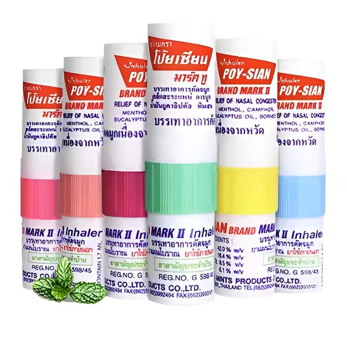 POY SIAN Thai Eight Immortals Mint Nose Tong - 1.7ml (Random Colour) 1.7mlProduct Thumbnail