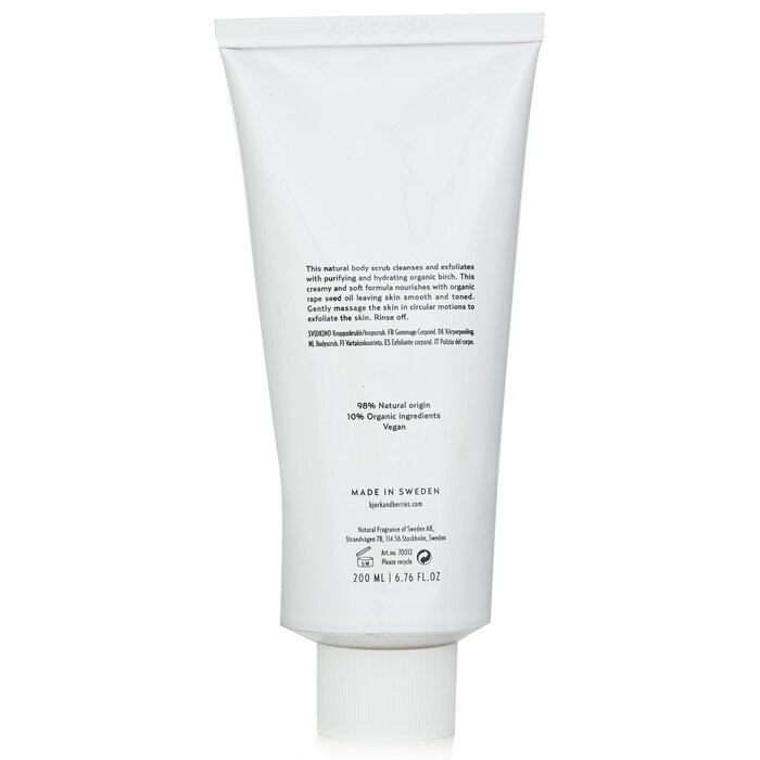 Bjork & Berries Body Scrub Creamy Exfoliating Treatment 200ml/6.76ozProduct Thumbnail