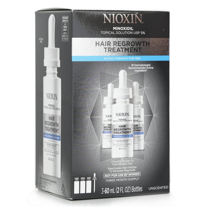 Nioxin Hair Regrowth Treatment 5% Minoxidil For Men 90 Day 3x60ml/2ozProduct Thumbnail
