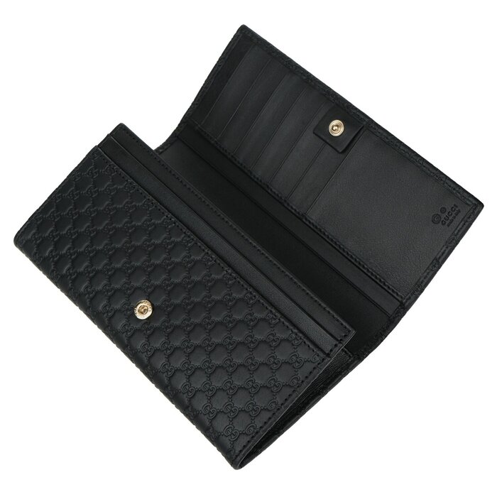 Gucci Gucci Micro Shima Bifold Wallet 449396 BlackProduct Thumbnail