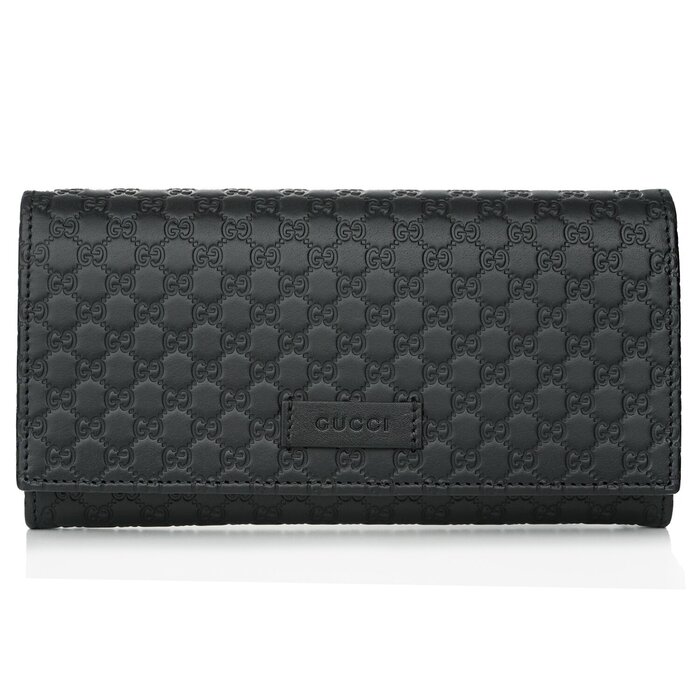 Gucci Gucci Micro Shima Bifold Wallet 449396 BlackProduct Thumbnail