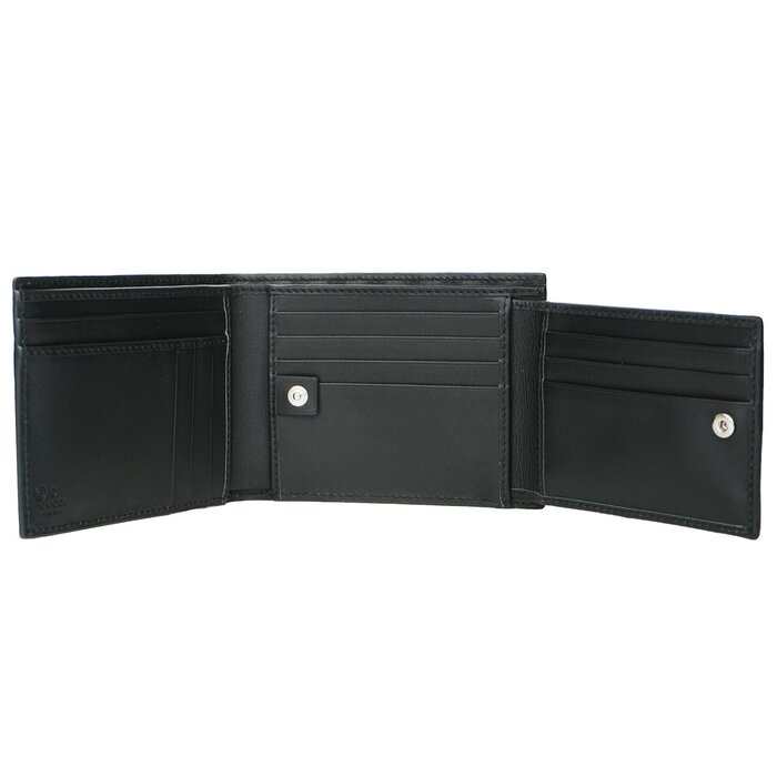 Gucci Leather Micro GG Guccissima Trifold Wallet 217044 BlackProduct Thumbnail