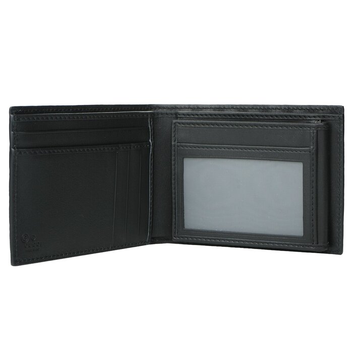 Gucci Leather Micro GG Guccissima Trifold Wallet 217044 BlackProduct Thumbnail
