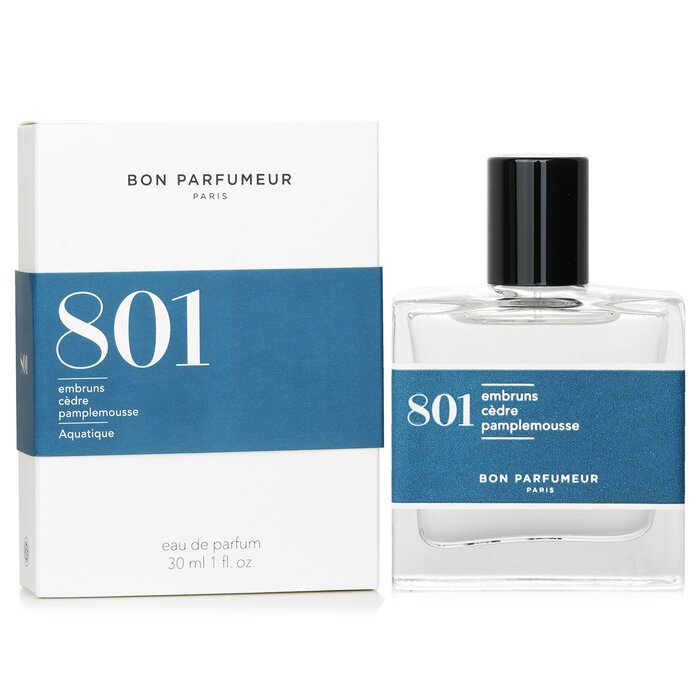 Bon Parfumeur 801 Eau De Parfum Spray - Aquatique (Sea Spray, Cedar, Grapefruit) 30ml/1ozProduct Thumbnail