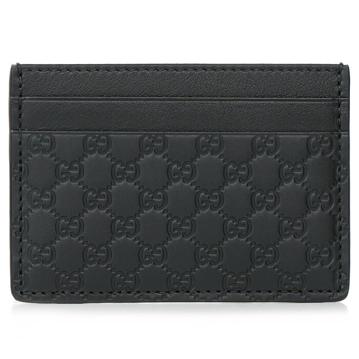 グッチ Gucci Gucci Microguccissim a Card Holder 262837 - Black BlackProduct Thumbnail