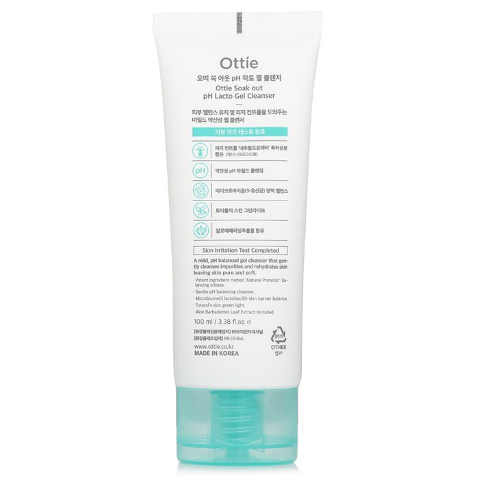 Ottie Soak Out pH Lacto Gel Cleanser 100ml/3.38ozProduct Thumbnail
