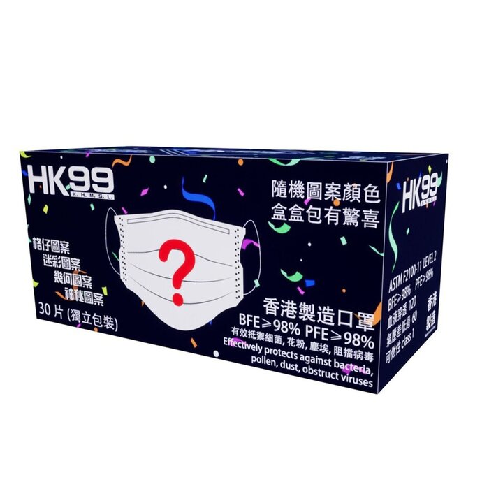HK99 HK99 - Protective Mask 30 pieces (Pleasantly Surprised) 175 x 95 mmProduct Thumbnail