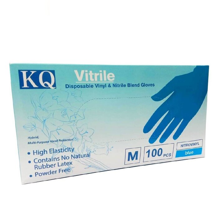 KQ KQ - Vitrile Disposable Vinyl & Nitrile Blend Gloves -blue (S) SProduct Thumbnail