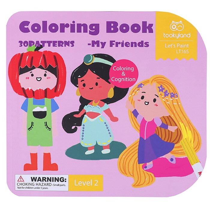 Tookyland Coloring Book - My Friends 26x28x0.5cmProduct Thumbnail