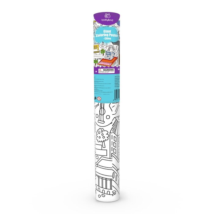 Tookyland &quot;Coloring Roll - Cities Around The World&quot; 9x9x28cmProduct Thumbnail