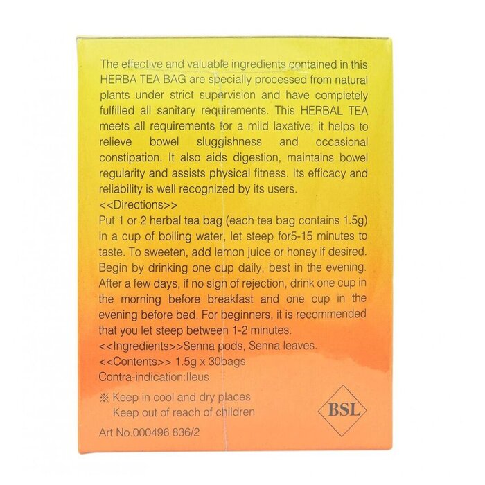 Bioslim BIOSLIM - SHerbal Tea Bag 30'S 30 pcsProduct Thumbnail