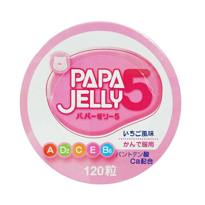 OHKISEIYAKU PAPA JELLY 5 Japan Liver Oil Pills (Strawberry Flavor) -120 capsules ( new and old packaging is in random) 120 capsulesProduct Thumbnail