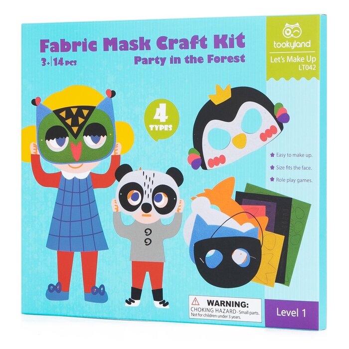 Tookyland Fabric Mask Craft Kit - Party in the Forest 24x2x21cmProduct Thumbnail