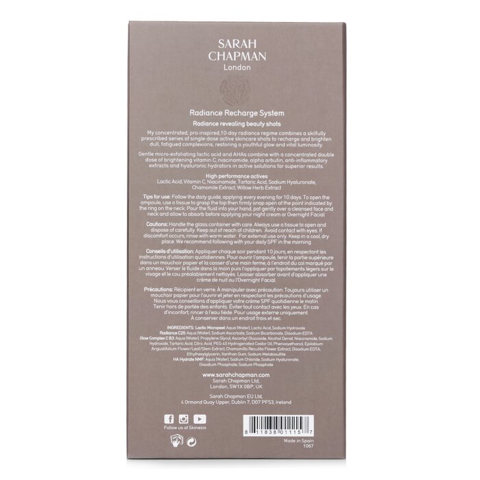 Sarah Chapman Skinesis Radiance Recharge System 10x1ml/0.03ozProduct Thumbnail