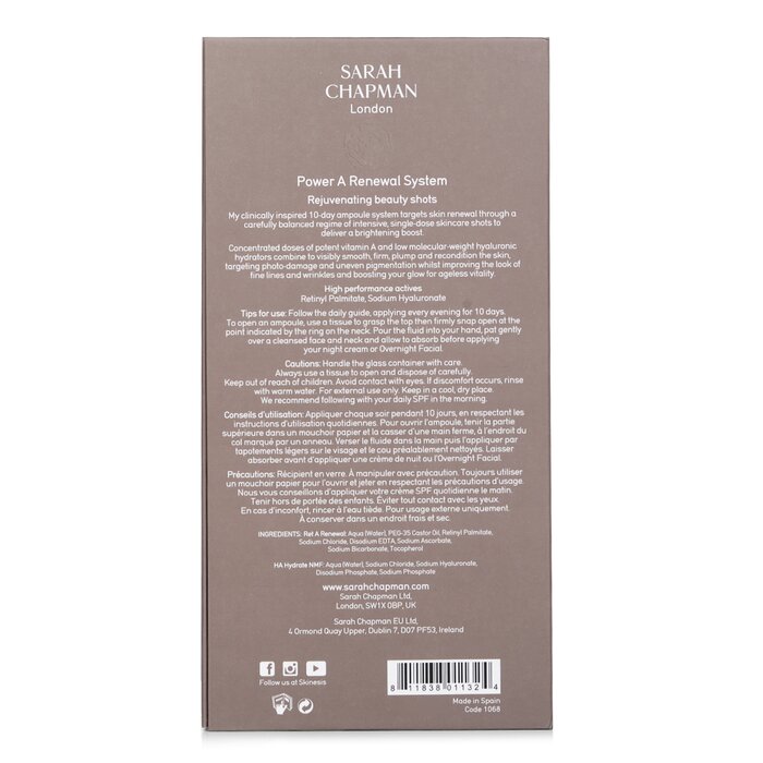 Sarah Chapman Skinesis Power A Renewal System 10x1ml/0.03ozProduct Thumbnail