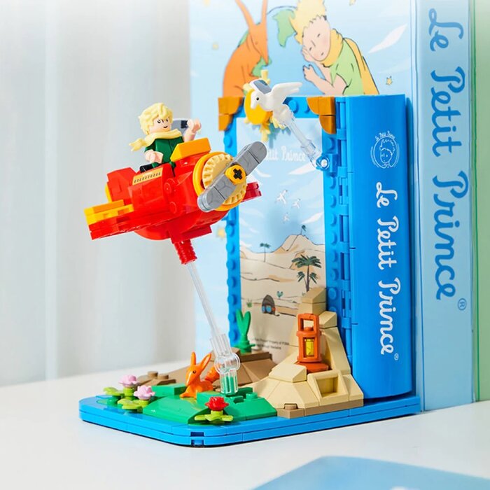 Pantasy Le Petit Prince Airplane Book Stand Building Bricks Set 10x12x15cmProduct Thumbnail