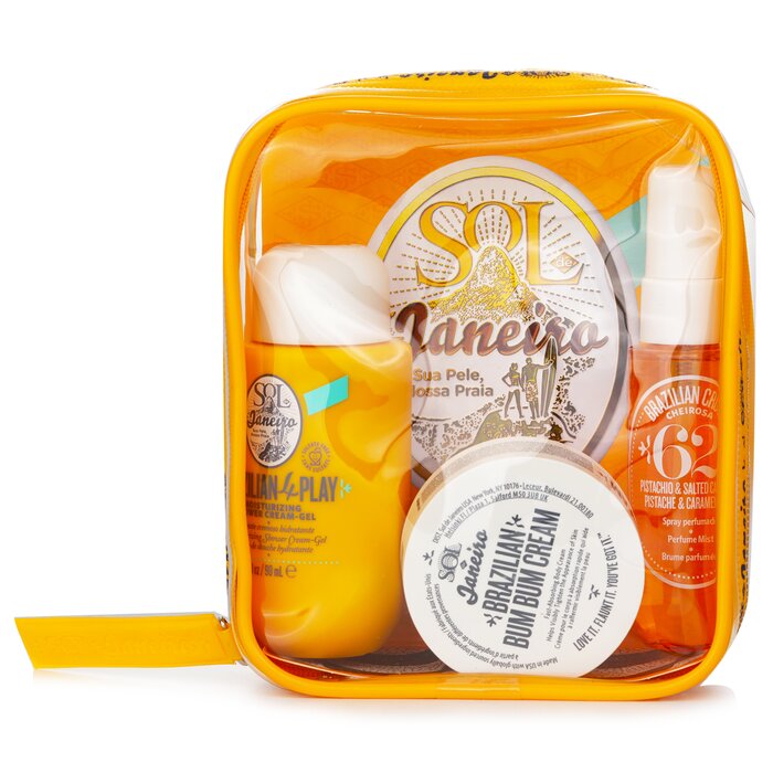 Sol De Janeiro Bum Bum Jet Set: Cream 50ml + Moisturizing Shower Cream Gel 90ml + Hair & Body Fragrance Mist 30ml 3pcsProduct Thumbnail