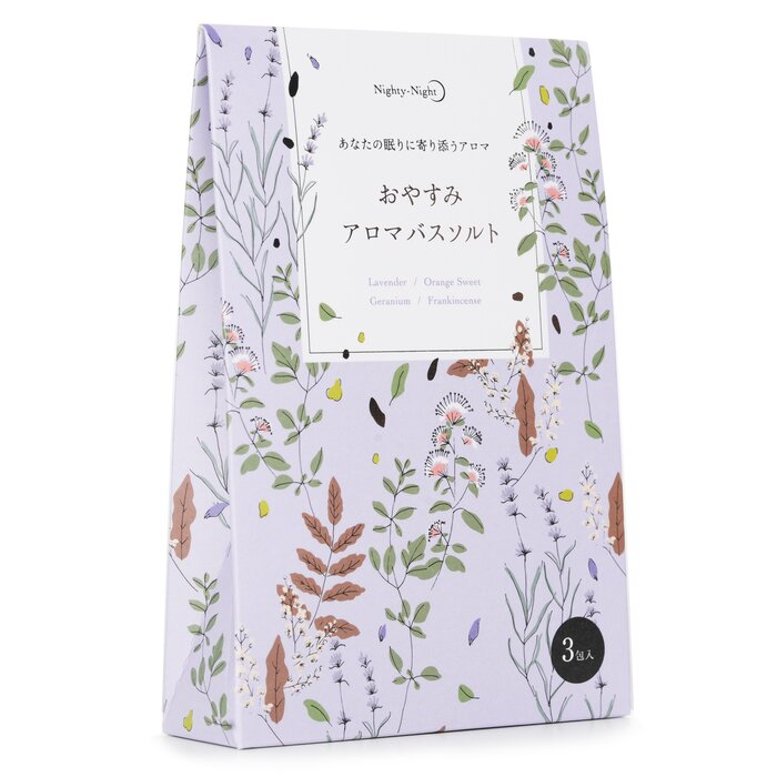 Daily Aroma Japan Nighty-Night Aroma Bath Salt - Lavender, Orange Sweet, Geranium. Frankincense 3x40gProduct Thumbnail