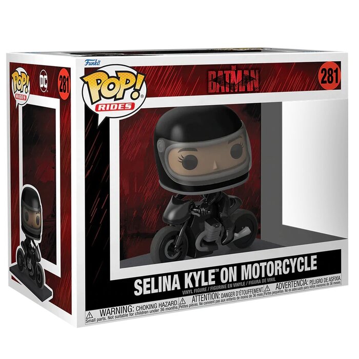 Funko POP! Ride DLX: The Batman- Selina Kyle On Motorcycle Toy Figures 23x33x16cmProduct Thumbnail