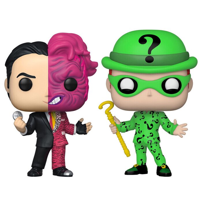 Funko POP! Heroes: Batman(1995) - TwoFace & Riddler Toy Figures 16x21x9cmProduct Thumbnail