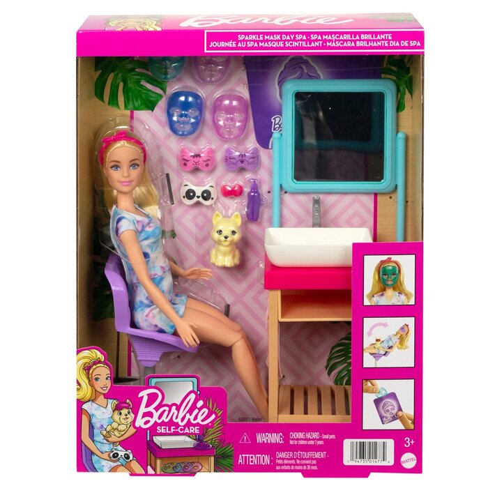 Barbie Sparkle Mask Day Spa play set 25x8x32cmProduct Thumbnail