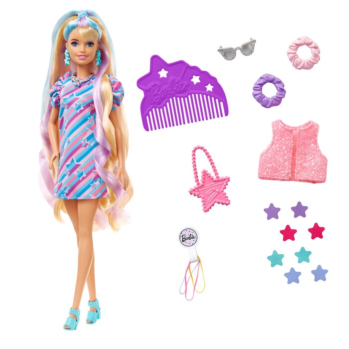 Barbie Totally Hair Star-themed Doll 4x30x7cmProduct Thumbnail