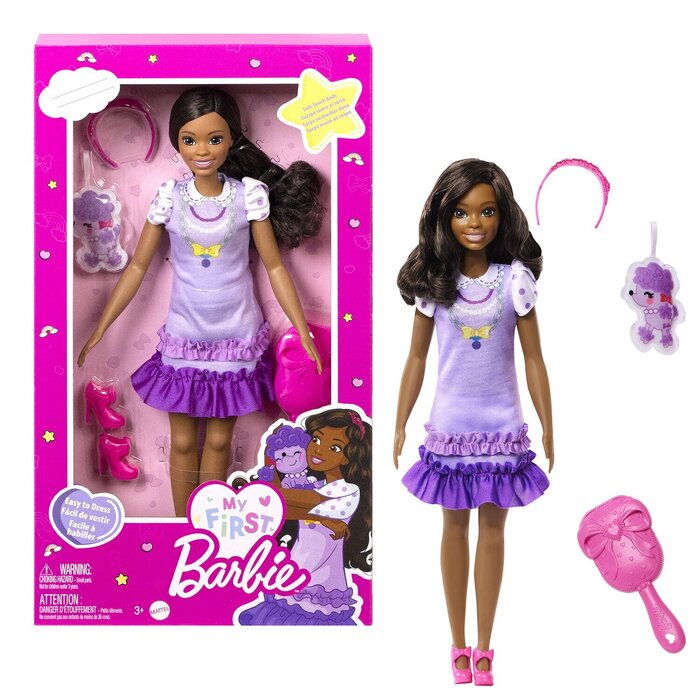 Barbie My First Barbie™ Core Doll Assortment Renee Doll With Black Hair 22x7x39cmProduct Thumbnail