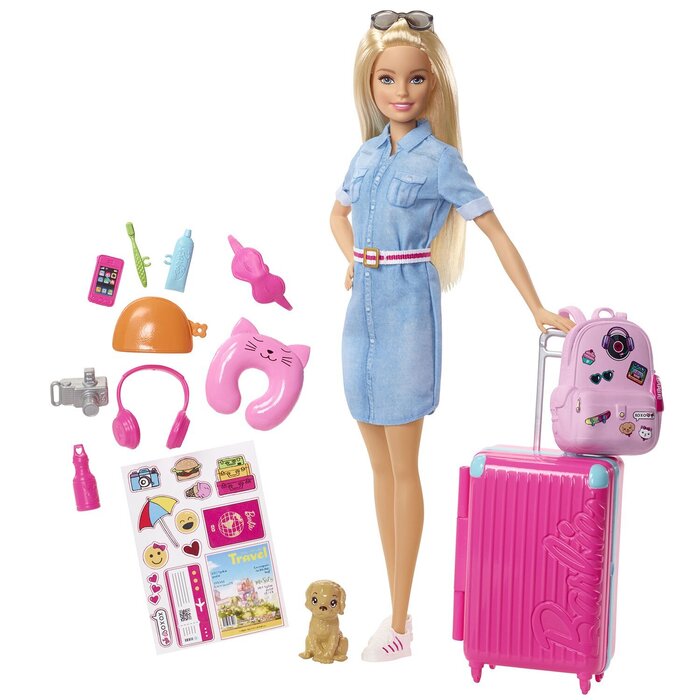 Barbie Dreamhouse Adventures Doll & Accessories, Travel Set 6x23x32cmProduct Thumbnail