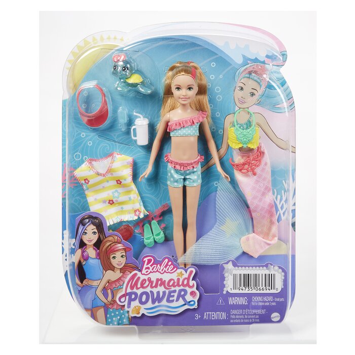 바비 Barbie 스테이시 인어공주 파워돌, 패션, 액세서리 어스트. 25x5x32cmProduct Thumbnail