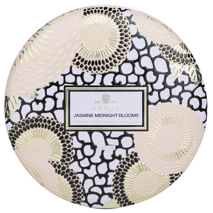 Voluspa 3芯裝飾錫罐芳香蠟燭 - Jasmine Midnight Blooms 340g/12ozProduct Thumbnail