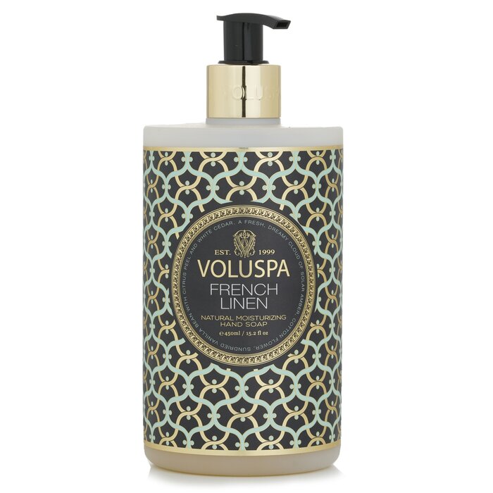 Voluspa French Linen Hand Soap - Cotton Flower, White Cedar & Sun Dried Vanilla Bean 450ml/15.2ozProduct Thumbnail