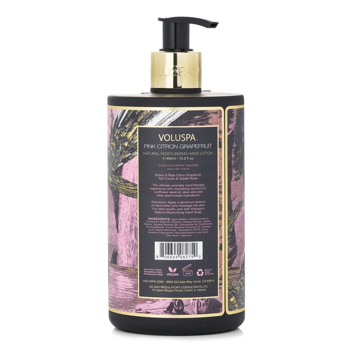 Voluspa Pink Citron Grapefruit Natural Moisturizing Hand Lotion 450ml/15.2ozProduct Thumbnail