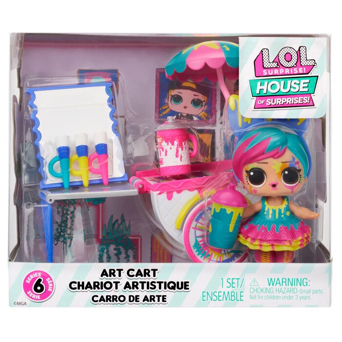 L.O.L. Surprise HOS Furniture Playset with Doll - Art Cart 10x17x15cmProduct Thumbnail