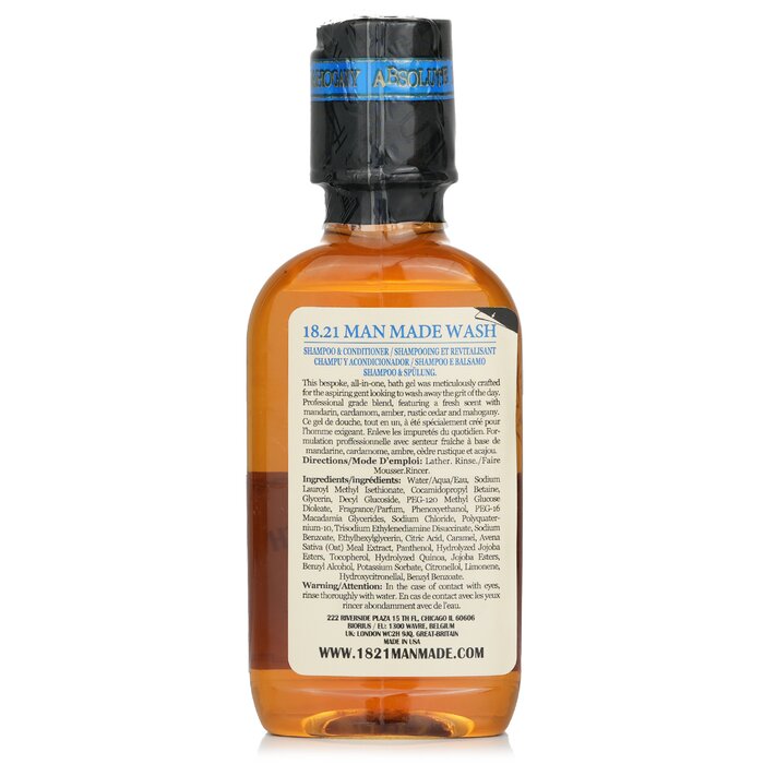 18.21 Man Made Man Made Wash Shampoo, Conditioner & Body Wash 100ml/3.4ozProduct Thumbnail