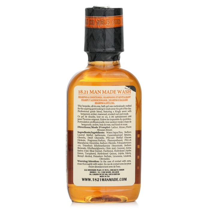 18.21 Man Made Man Made Wash Shampoo, Conditioner & Body Wash 100ml/3.4ozProduct Thumbnail