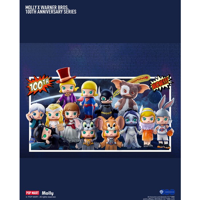 Popmart MOLLY × Warner Bros 100th Anniversary Series Figures (Individual Blind Boxes) 7x11x7cmProduct Thumbnail